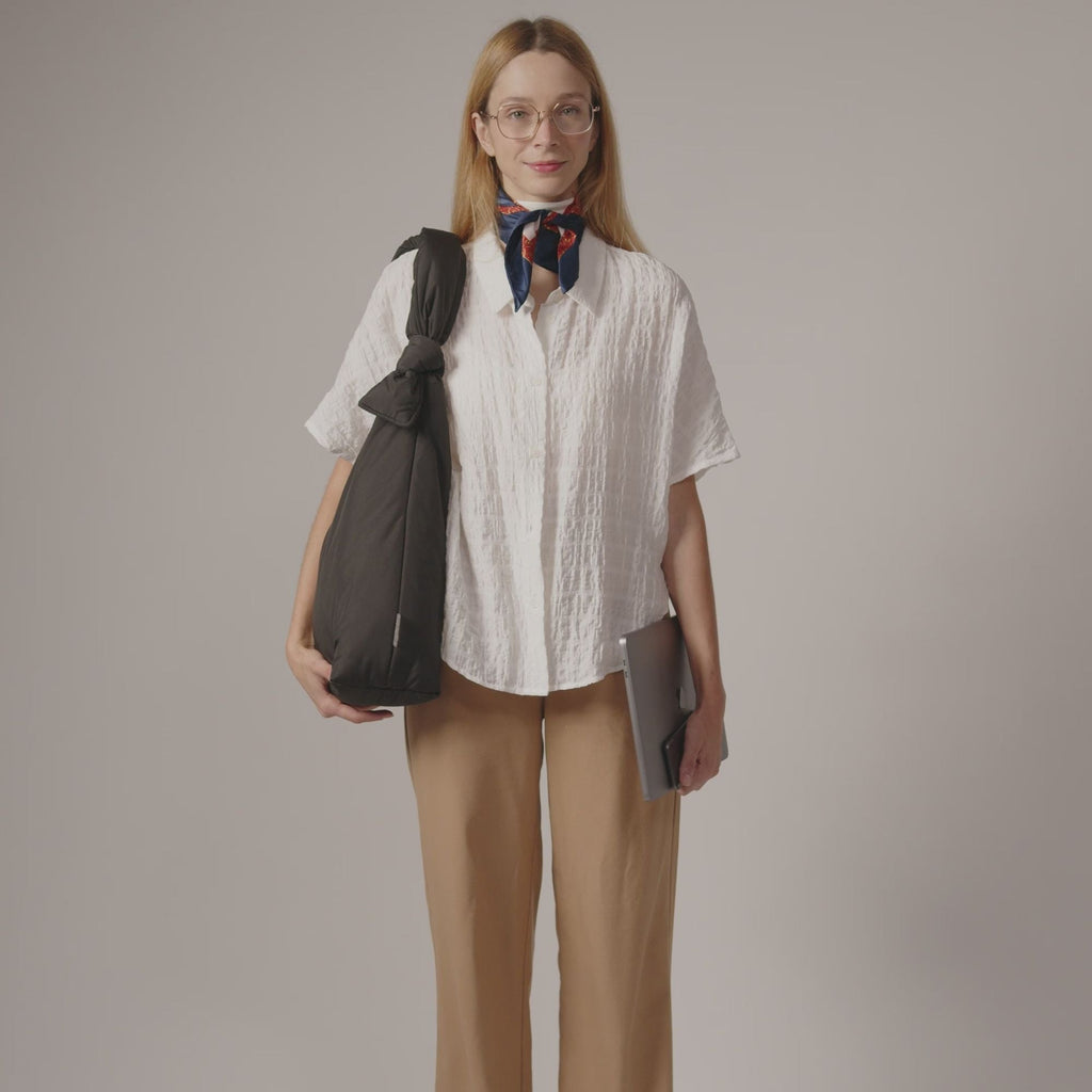 Biwa Puffy Bag - Black