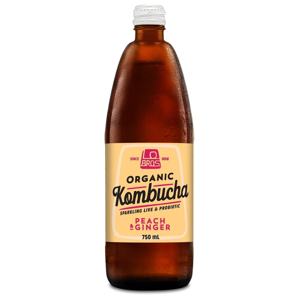 Organic Kombucha Peach & Ginger