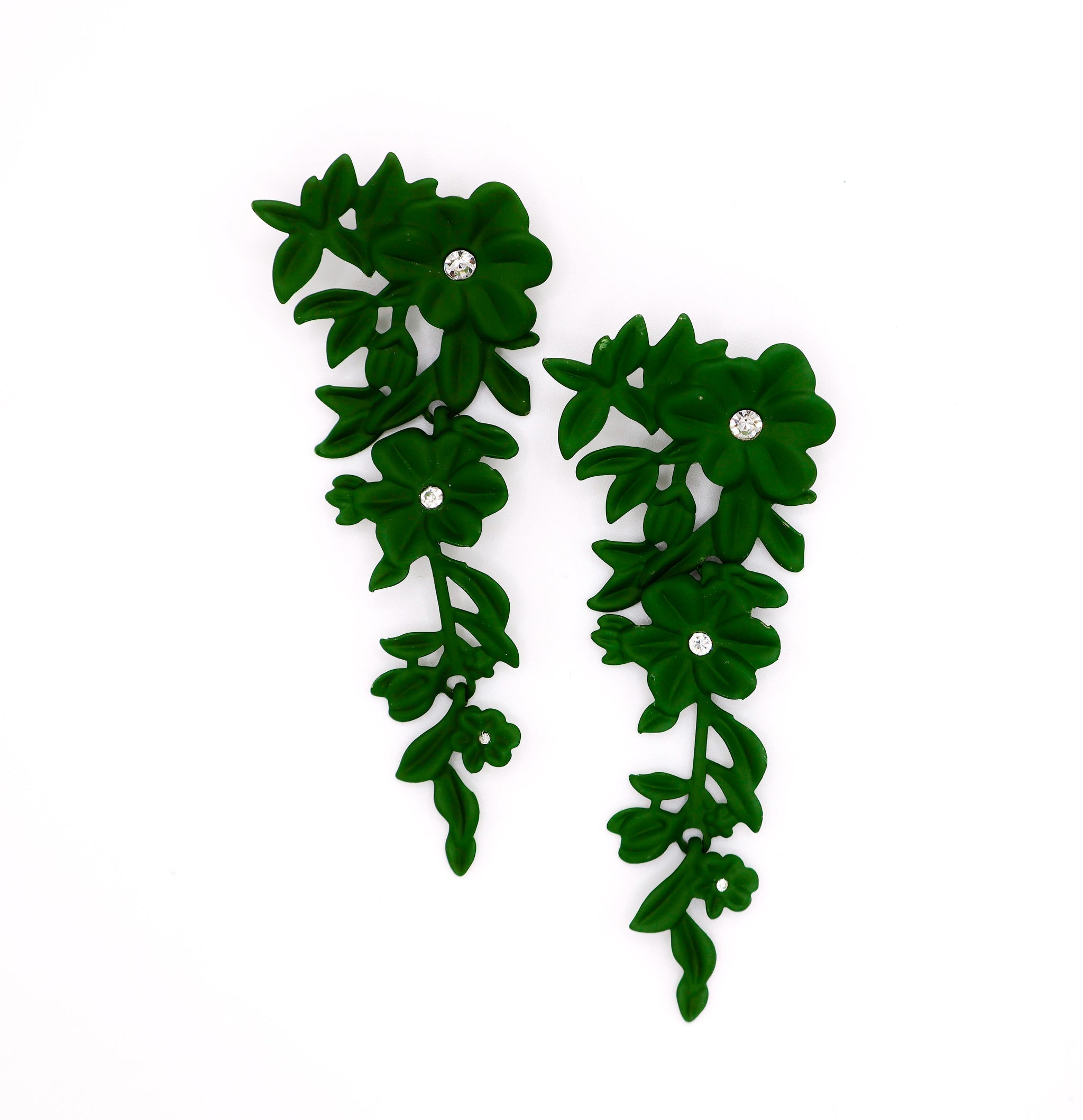 Blooming Glamour Earrings–Elegant Floral Statement