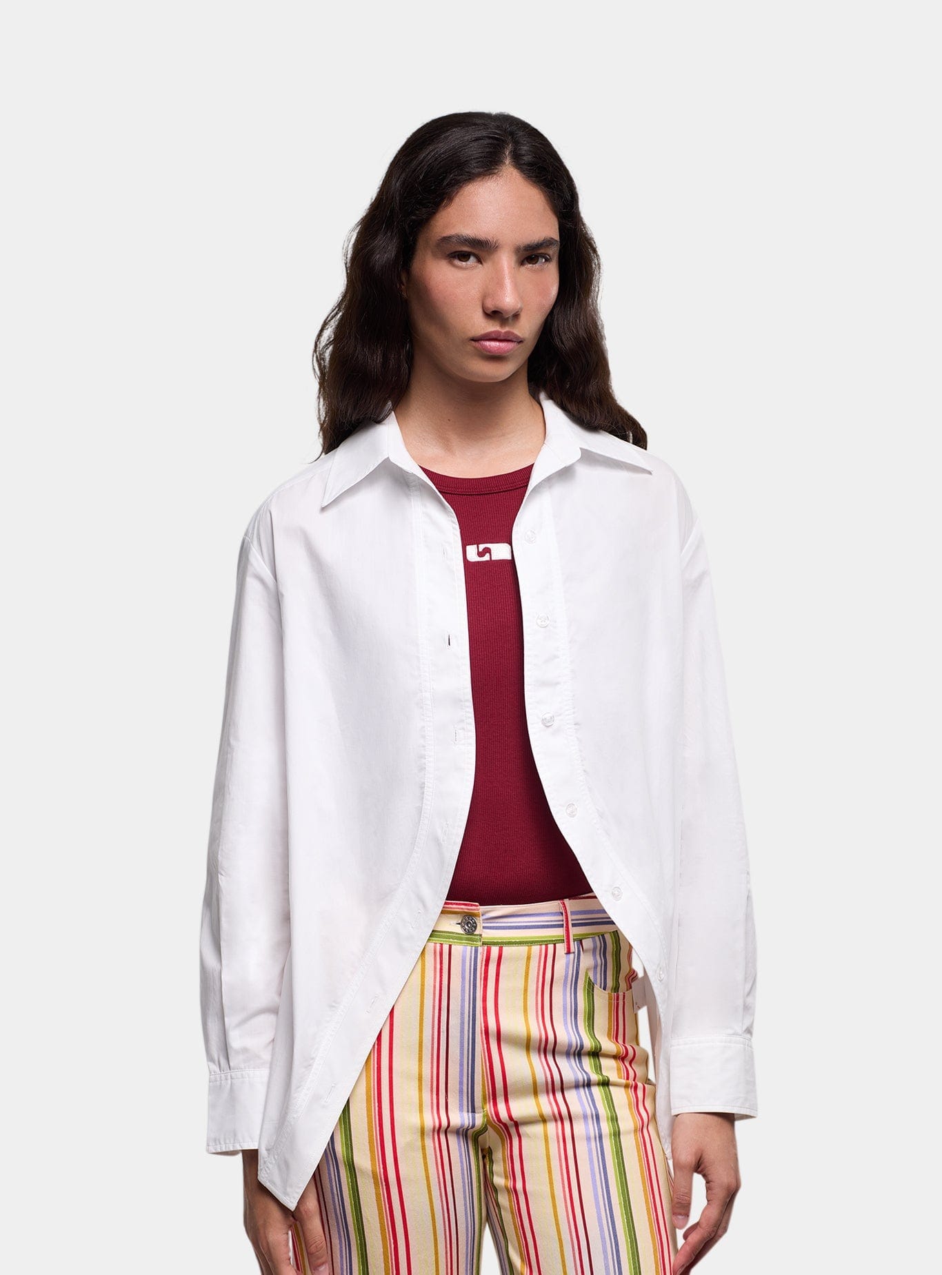 NO BOYFRIEND WHITE SHIRT