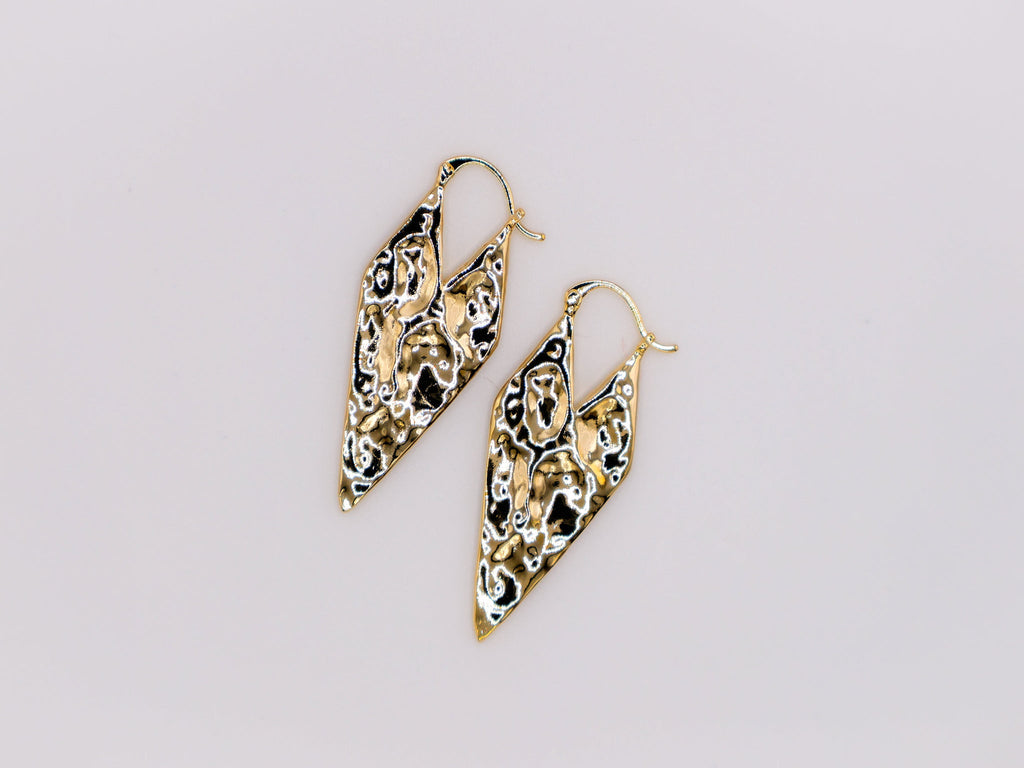 Gold Geometry Glam Earrings â€?Modern Gold Geometric Jewelry