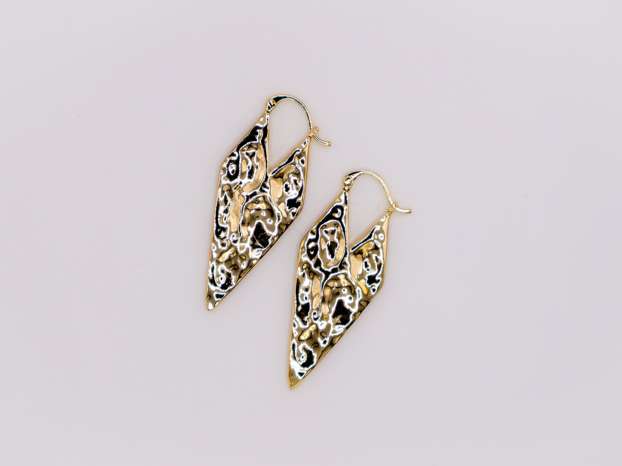 Gold Geometry Glam Earrings â€?Modern Gold Geometric Jewelry