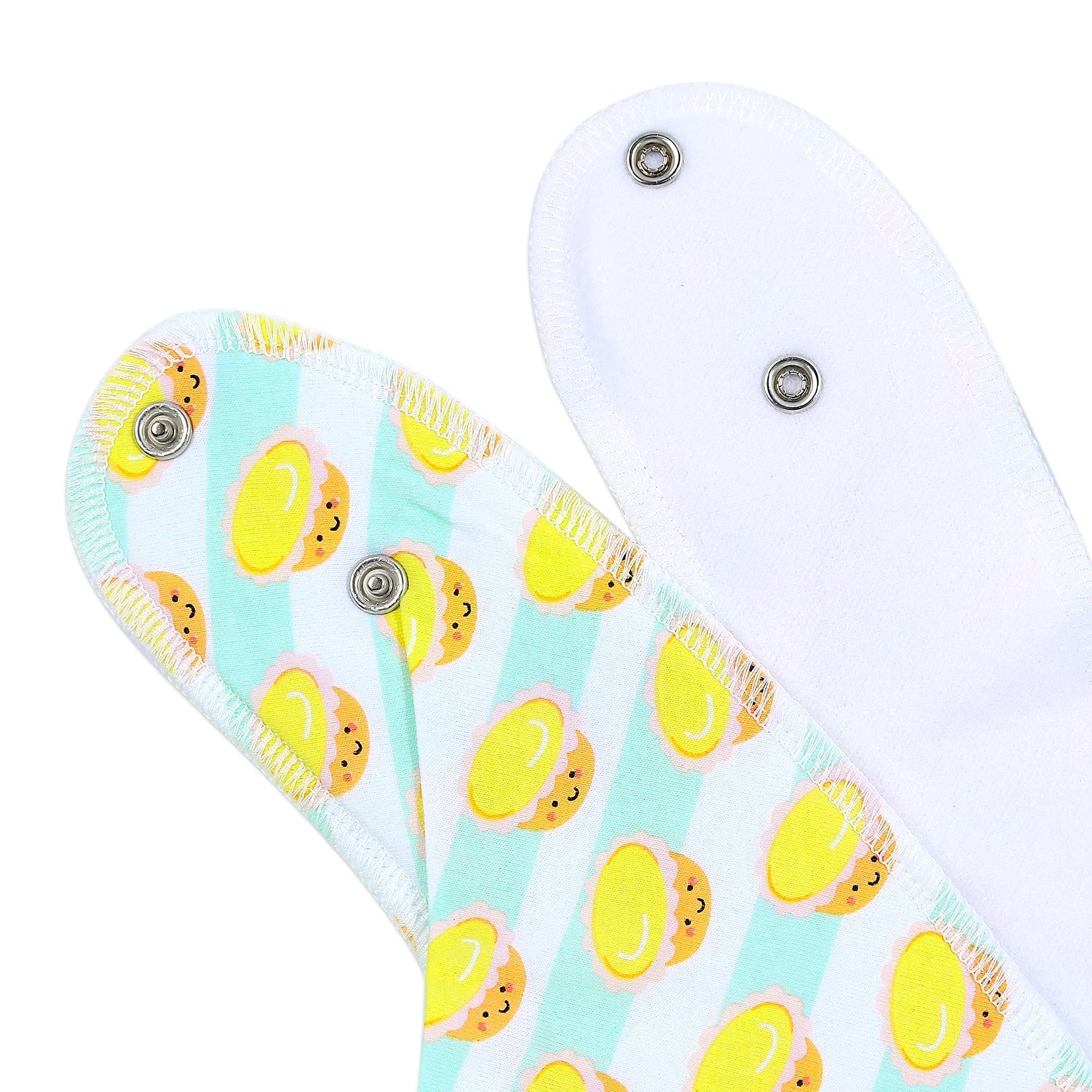 Organic Cotton Bandana Bibs 2pcs Set - Milk Tea + Egg Tart Combo