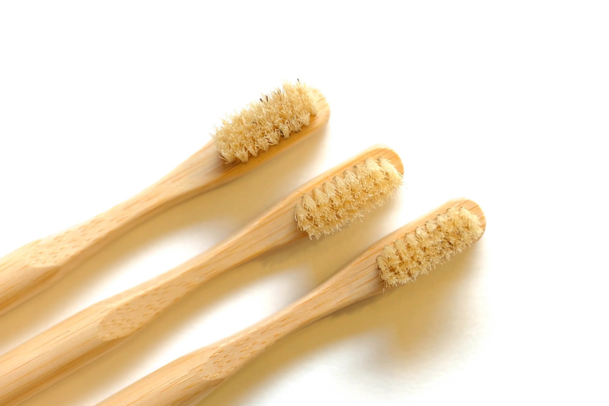 Natural Bristle Bamboo Toothbrush - Adult (3Pcs)