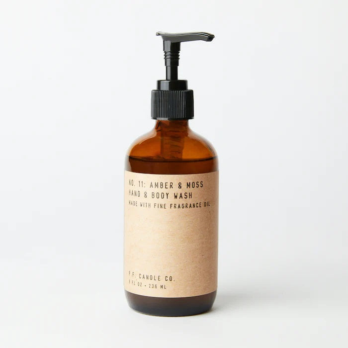 Hand & Body wash 8 oz - Amber & Moss