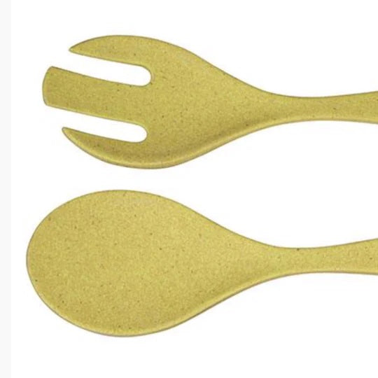 2-piece salad servers set - 2 Yellow