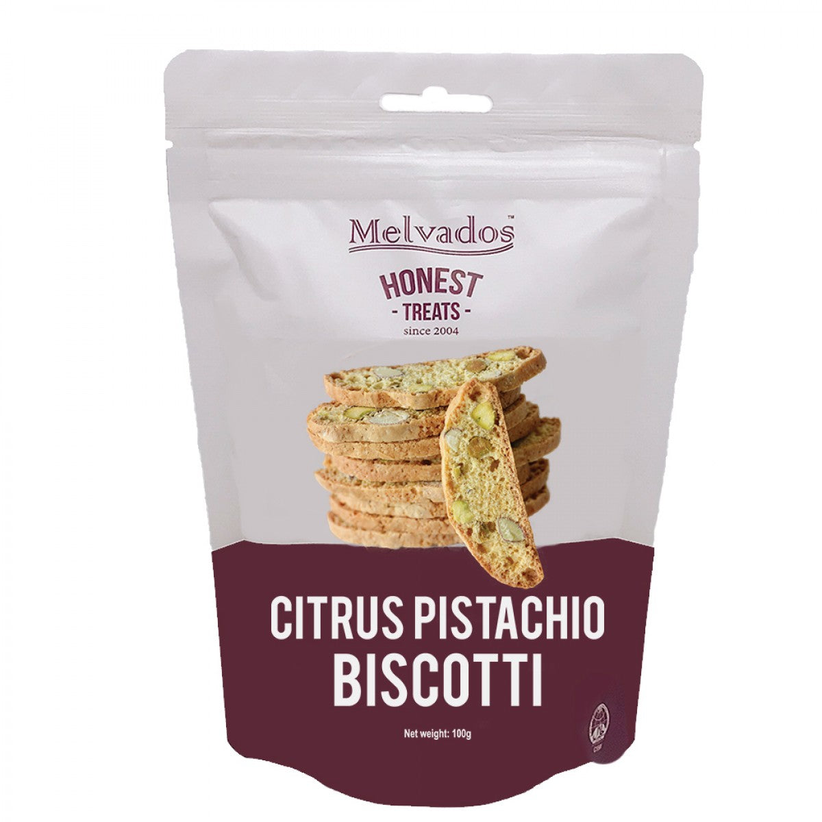 Citrus Pistachio Biscotti 100g