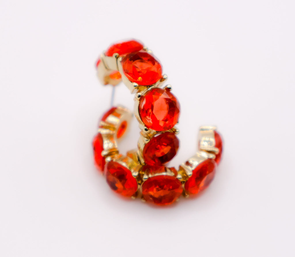 Crimson Elegance Earrings â€?Luxury Red Statement Earrings