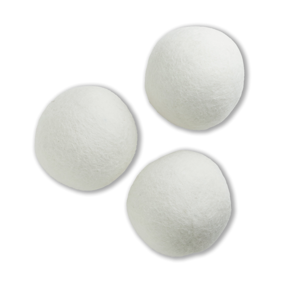 Laundry Wool Felt Dryer Ball - 8cm white