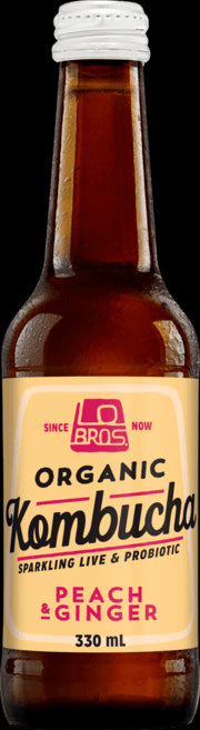 Organic Kombucha Peach & Ginger