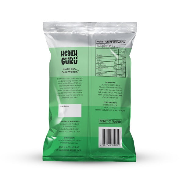 Cauliflower Puffs - Salt & Vinegar (with Apple Cider)