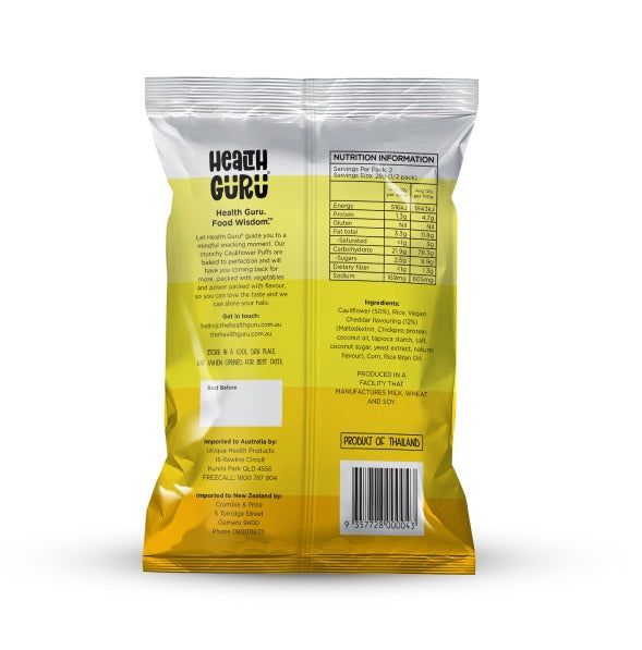 Cauliflower Puffs - Vegan Cheddar