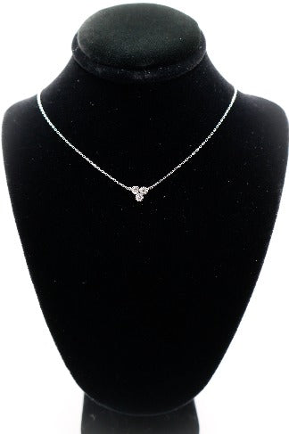 Trinity Faux Diamond Sparkle Necklace | Elegance Redefined