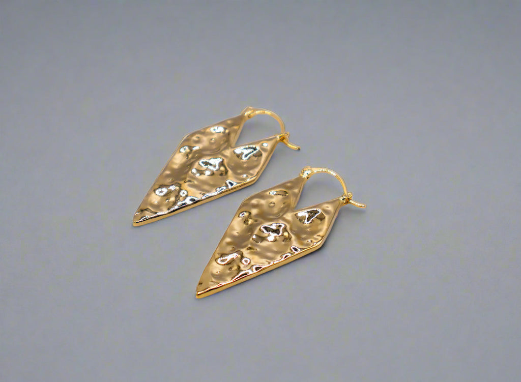 Gold Geometry Glam Earrings â€?Modern Gold Geometric Jewelry
