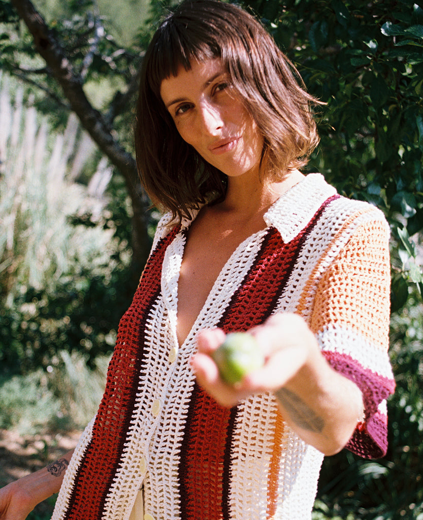 Blouse James James Shirt Red-Papaya