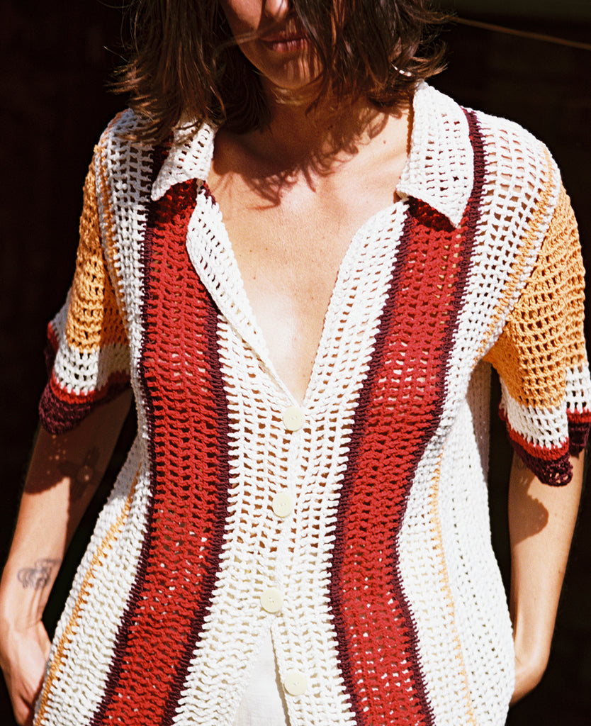 Blouse James James Shirt Red-Papaya