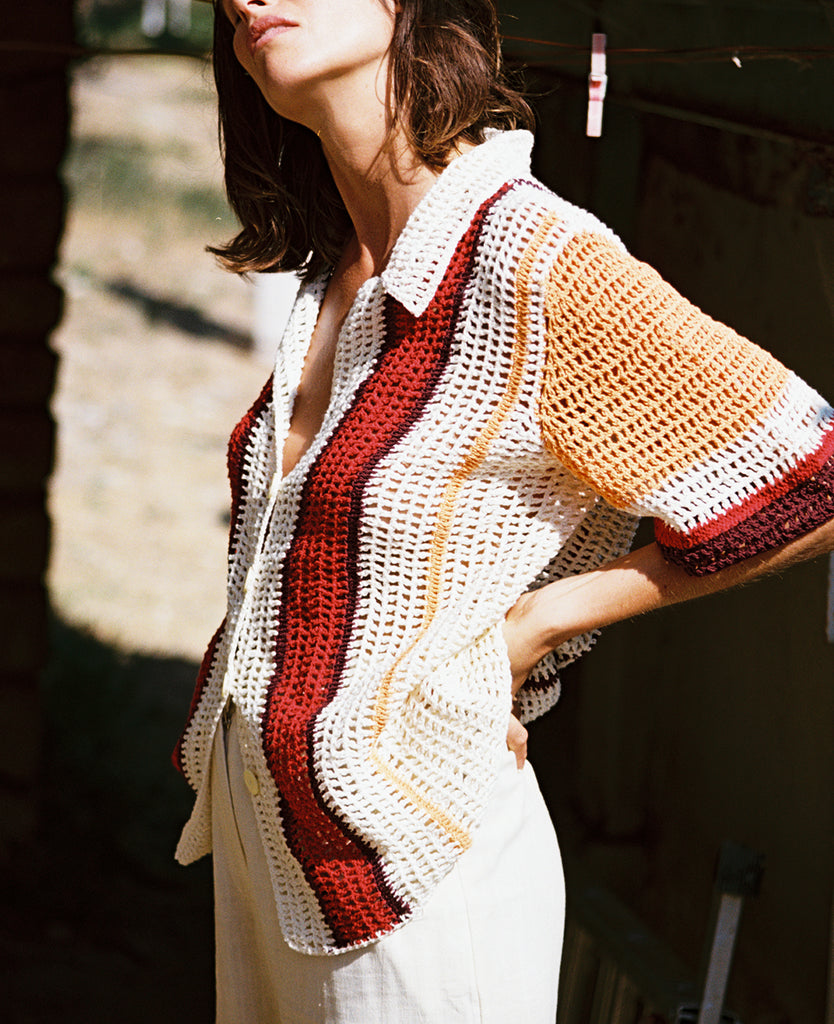 Blouse James James Shirt Red-Papaya