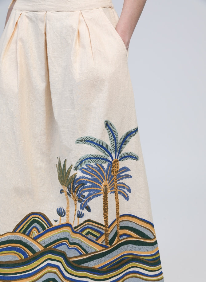 Skirt 48-04269-w Raromy Palmyre-Bleu