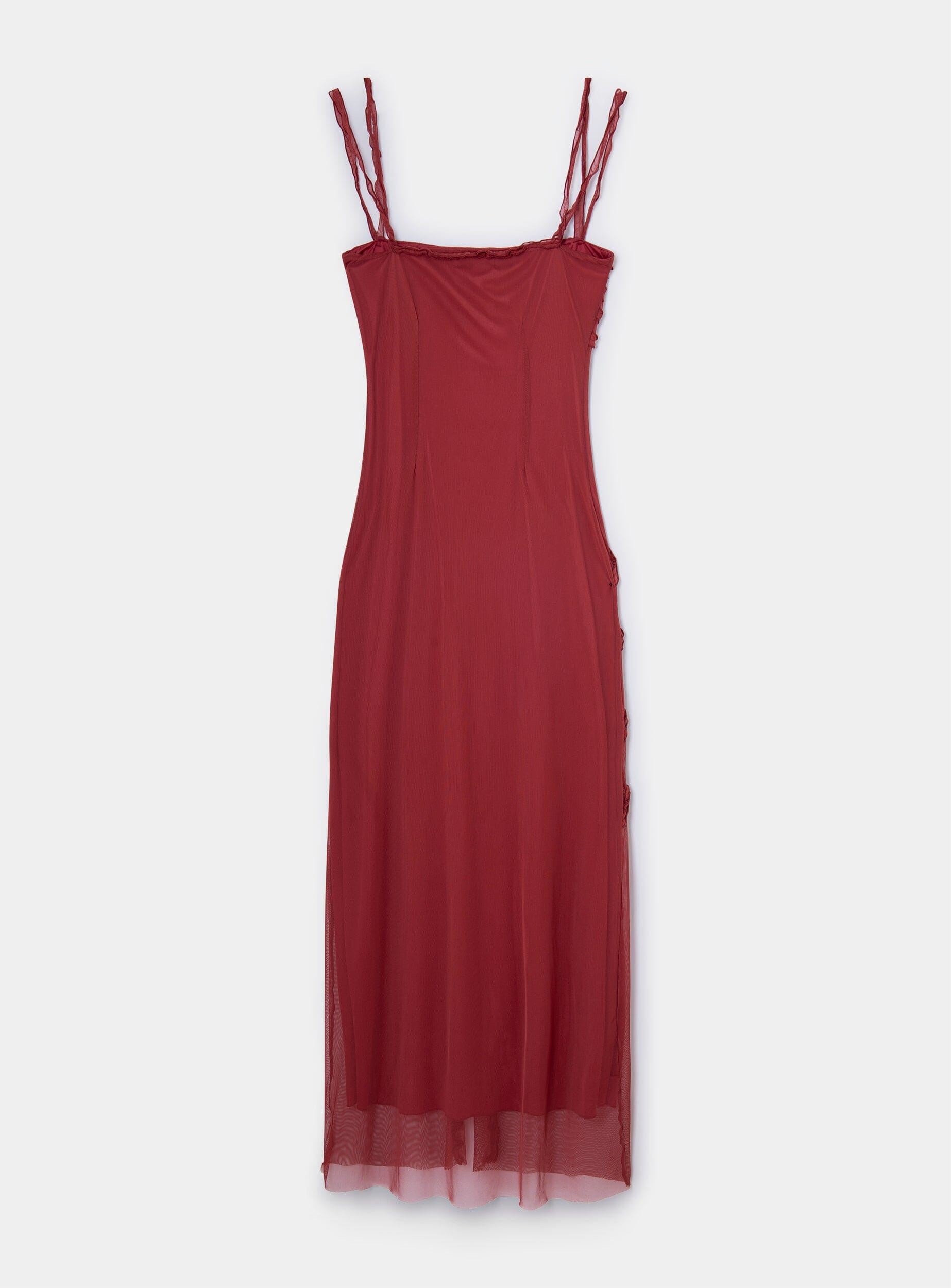 ARABELLA BURGUNDY DRESS