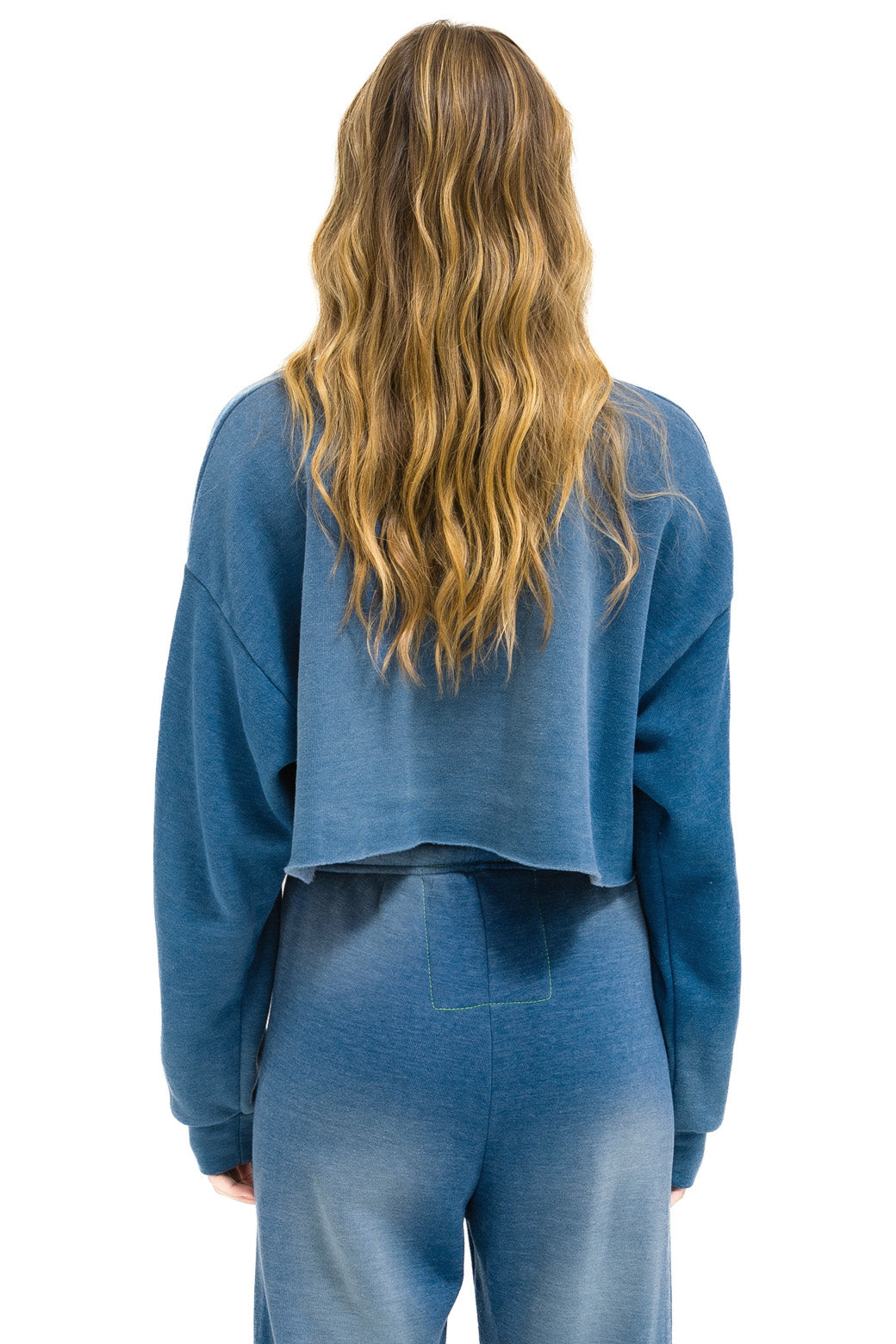 Sweatshirt Cropped V Swcrxlovtg Faded-Water
