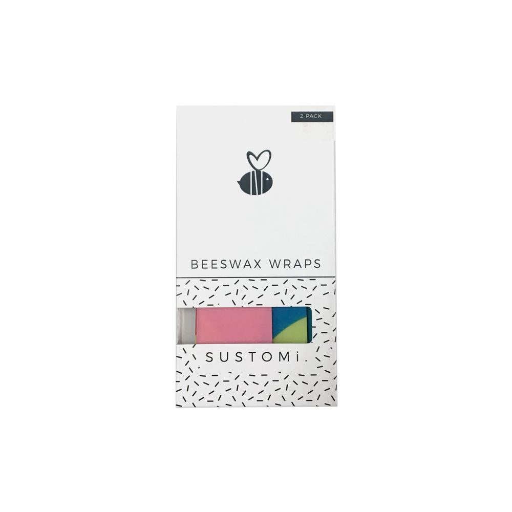 Beeswax Wraps Splash 2 pack: 1S 1M