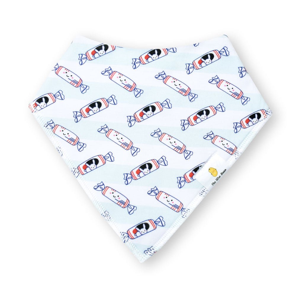 Organic Cotton Bandana Bibs 2pcs Set - Bunny Candy + Ice Cream