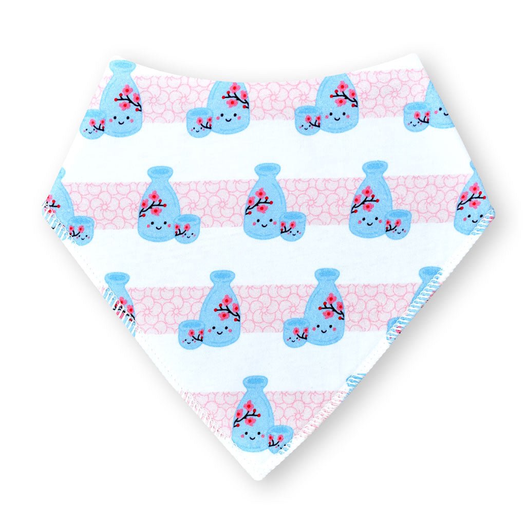 Organic Cotton Bandana Bibs 2pcs Set - Ramen + Sake