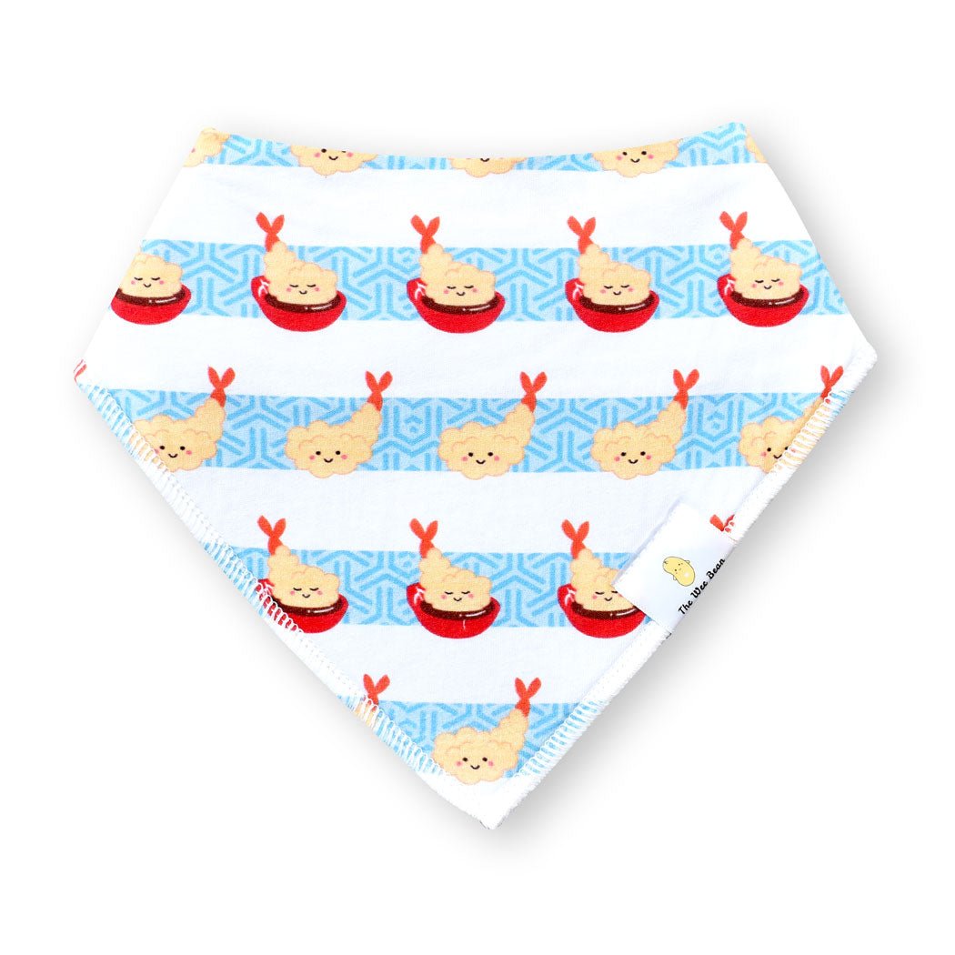 Organic Cotton Bandana Bibs 2pcs Set - Sushi + Tempura