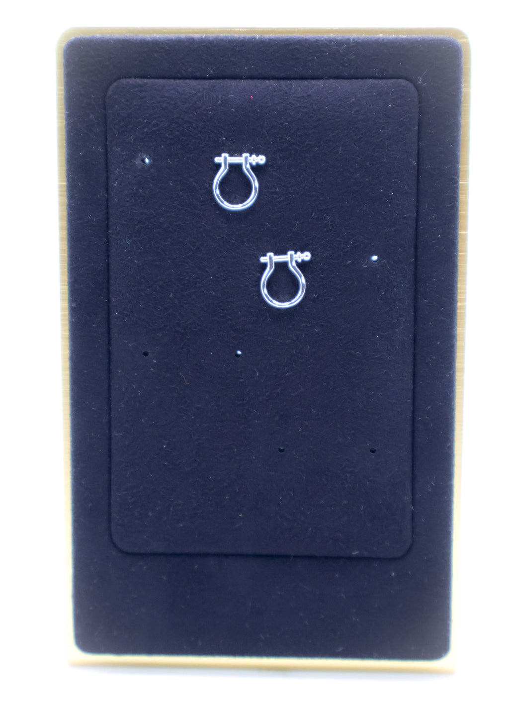 Whimsical White Gold Horseshoe Earrings