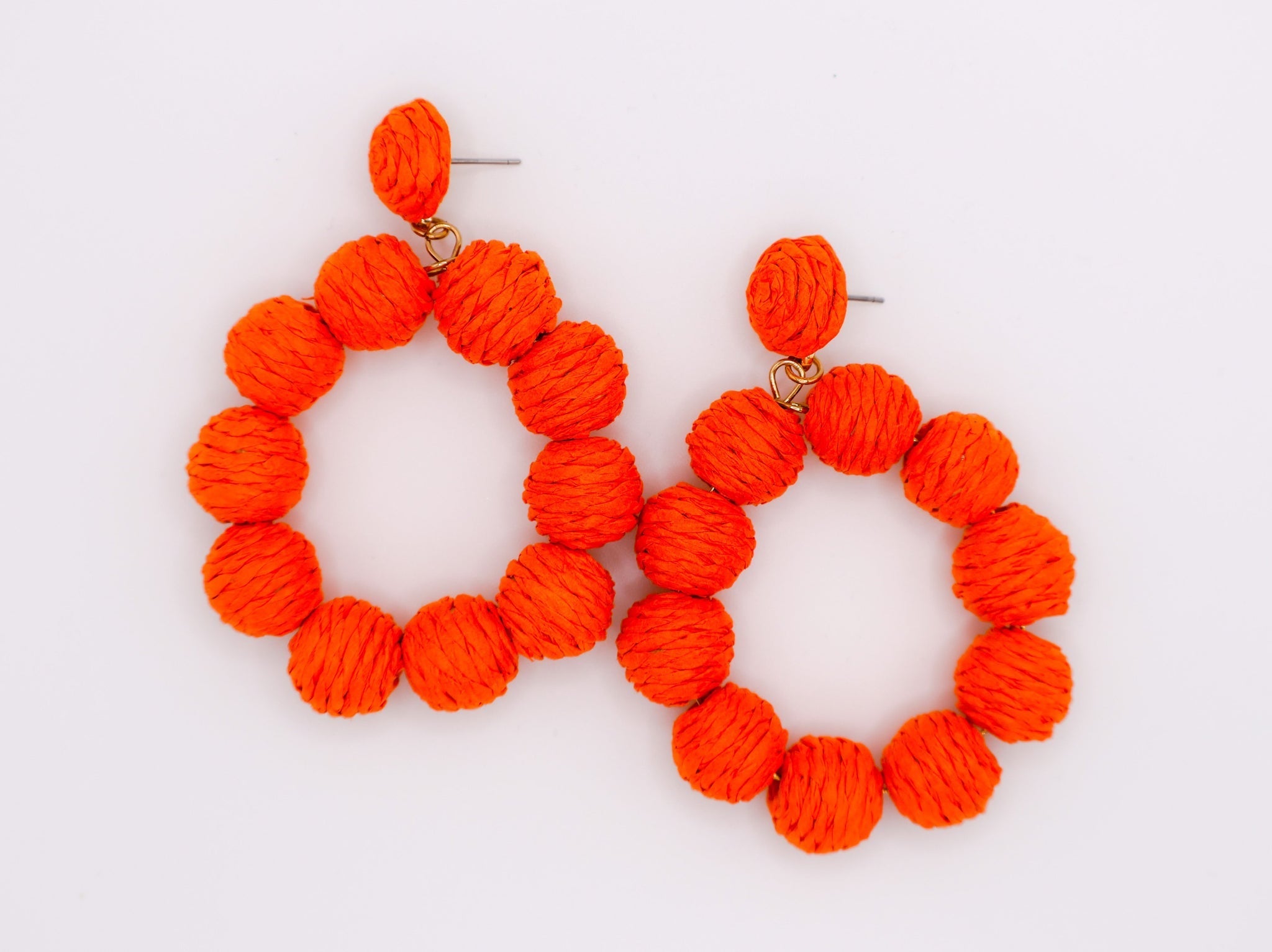 Tropical Sunset Hoop Earrings â€?Colorful Statement Earrings