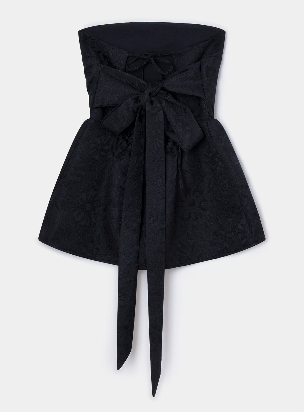 CECILE BLACK STRAPLESS TOP