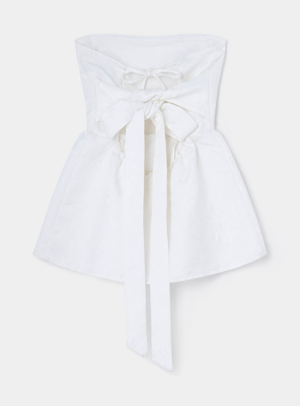 CECILE WHITE STRAPLESS TOP