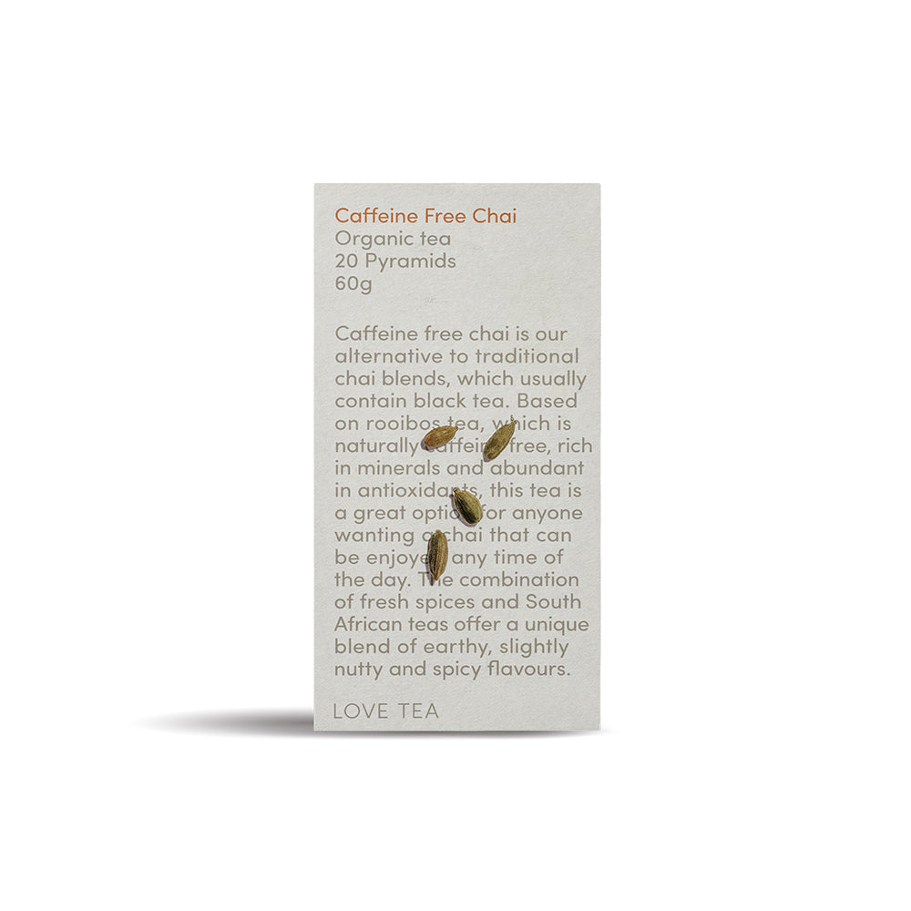 Caffeine Free Chai - 20 Pyramid Bags