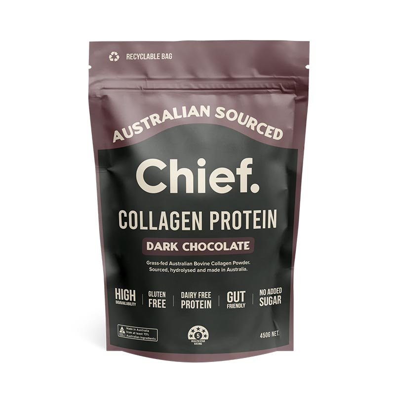 Chief. Grass-fed Collagen Protein Powder - Dark Chocolate 450g