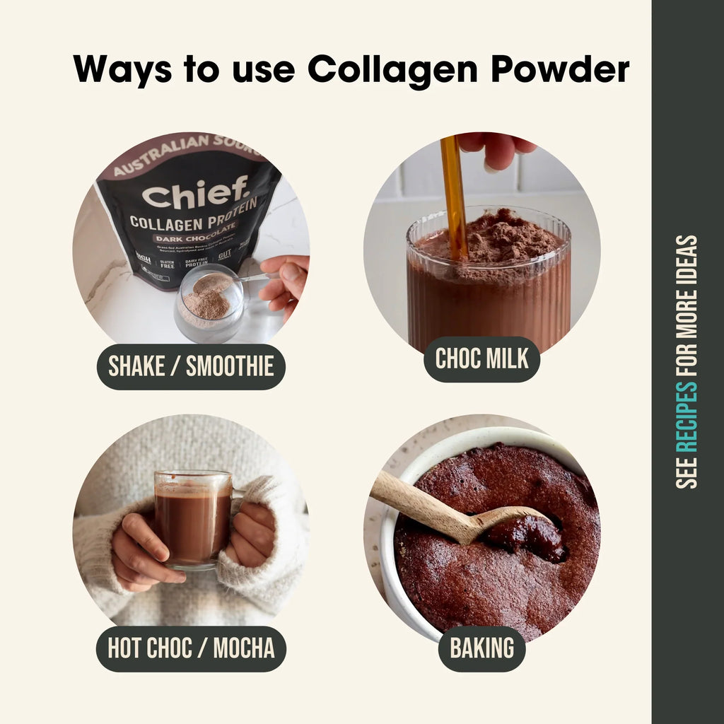 Chief. Grass-fed Collagen Protein Powder - Dark Chocolate 450g