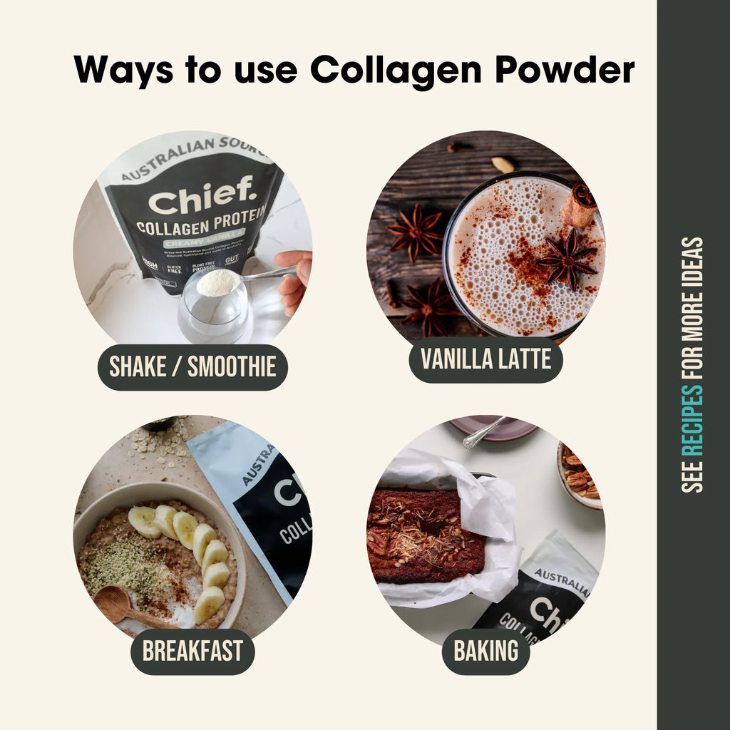Chief. Grass-fed Collagen Protein Powder - Creamy Vanilla 450g