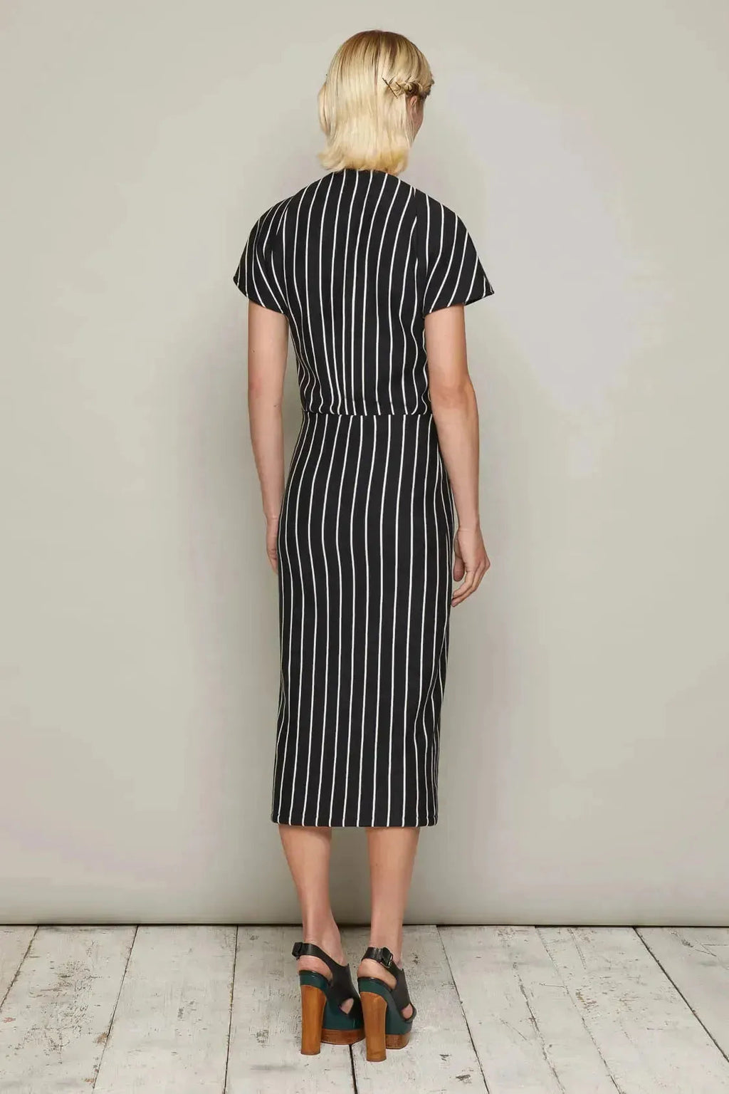 Camille Dress (Black and White)