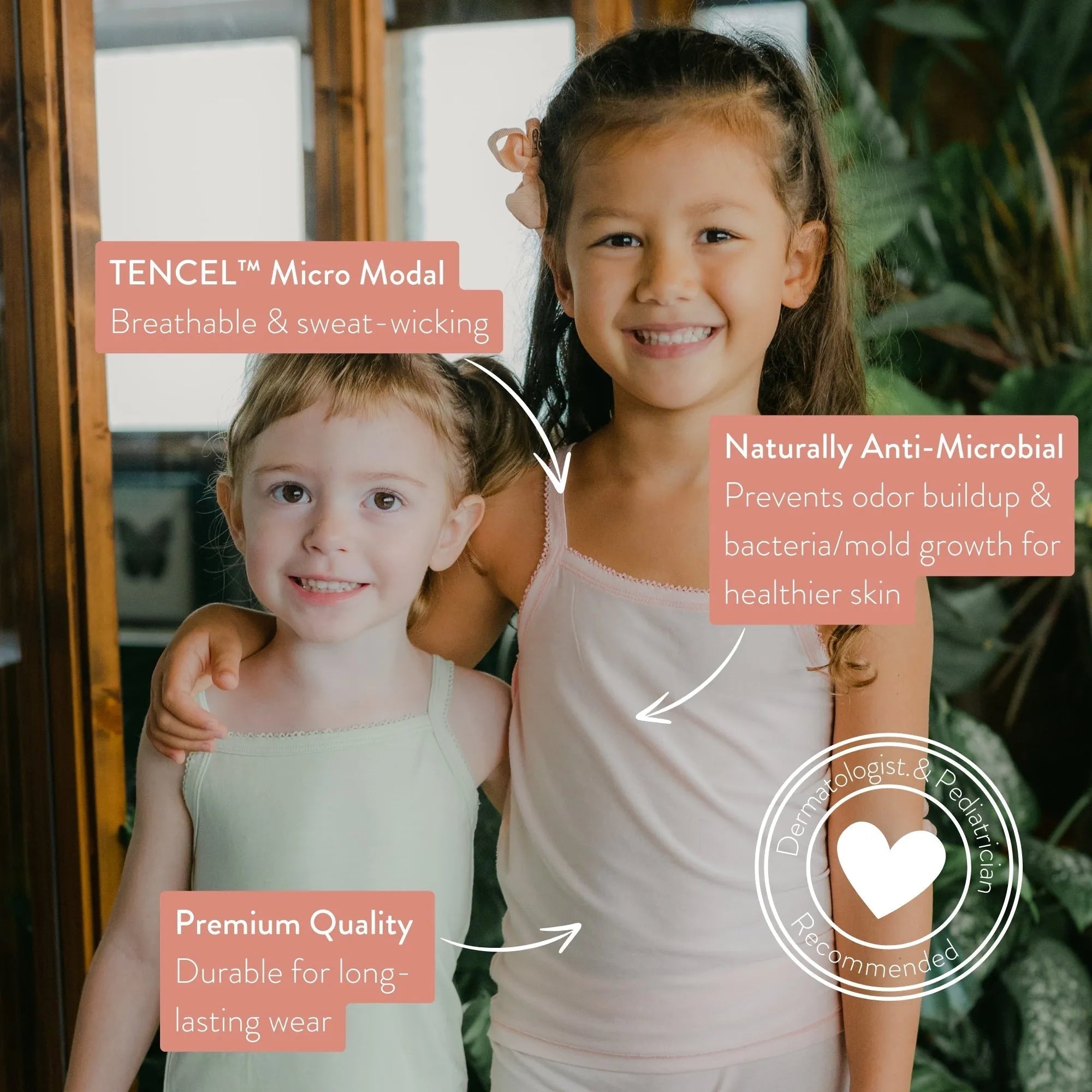 Girls' TENCELâ„?Micro Modal Ultra Soft Camisoles - Set of 2