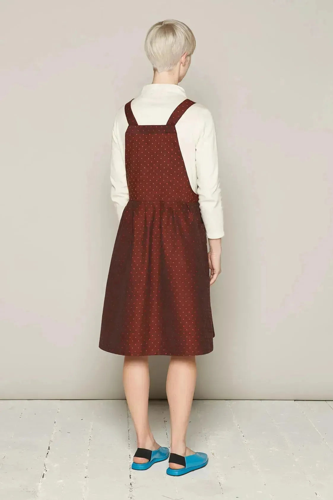 Candy Dress (Burgundy Dots)