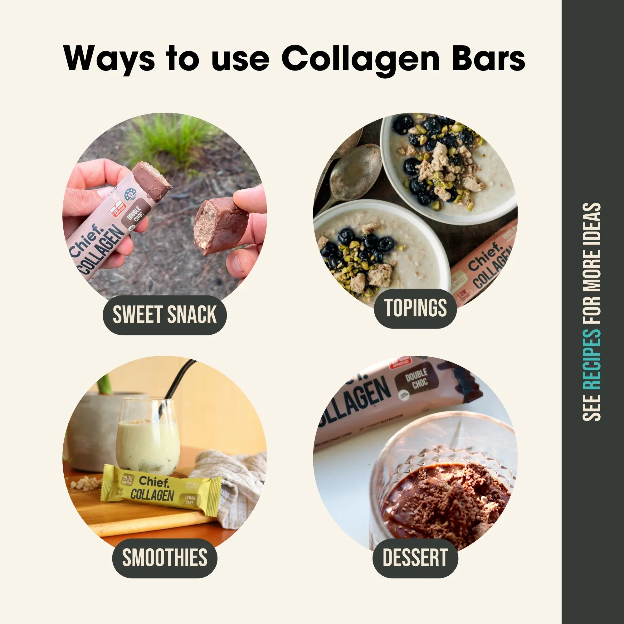 Chief. Collagen Protein Bar - Lemon Tart 45g