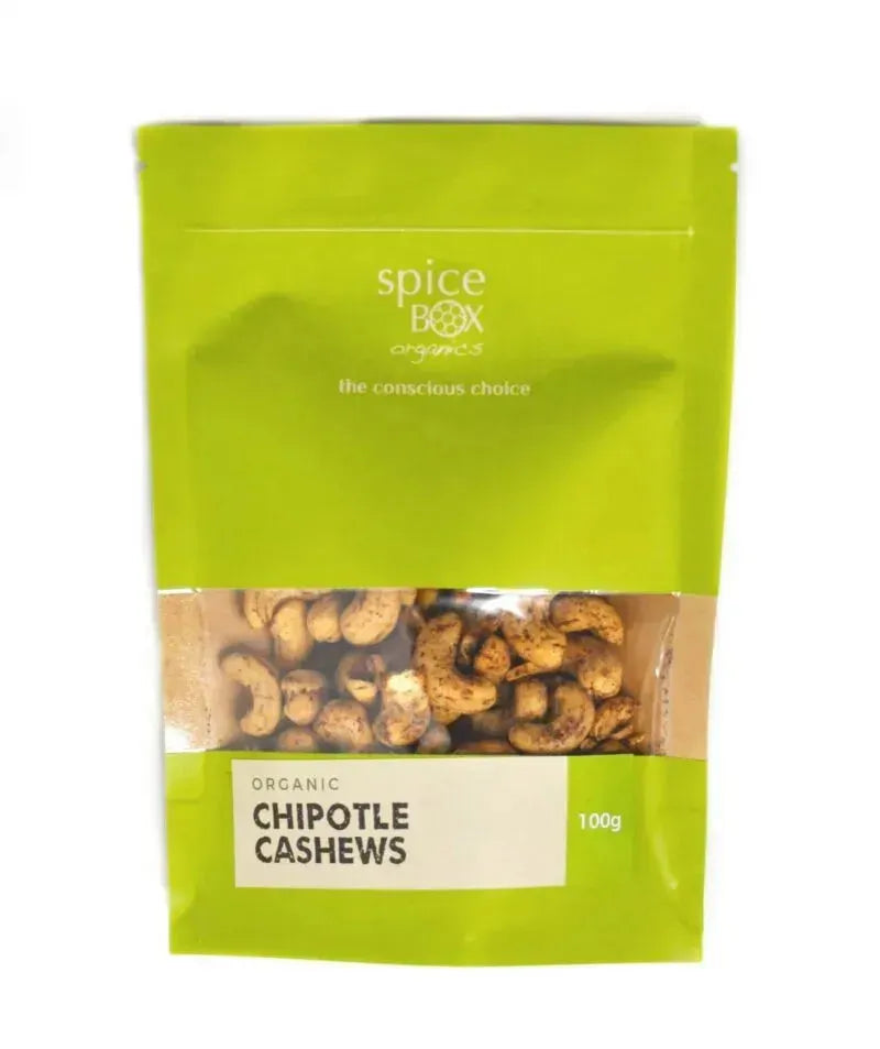 SpiceBox Organics Freshly Made Chipotle Cashews 100g