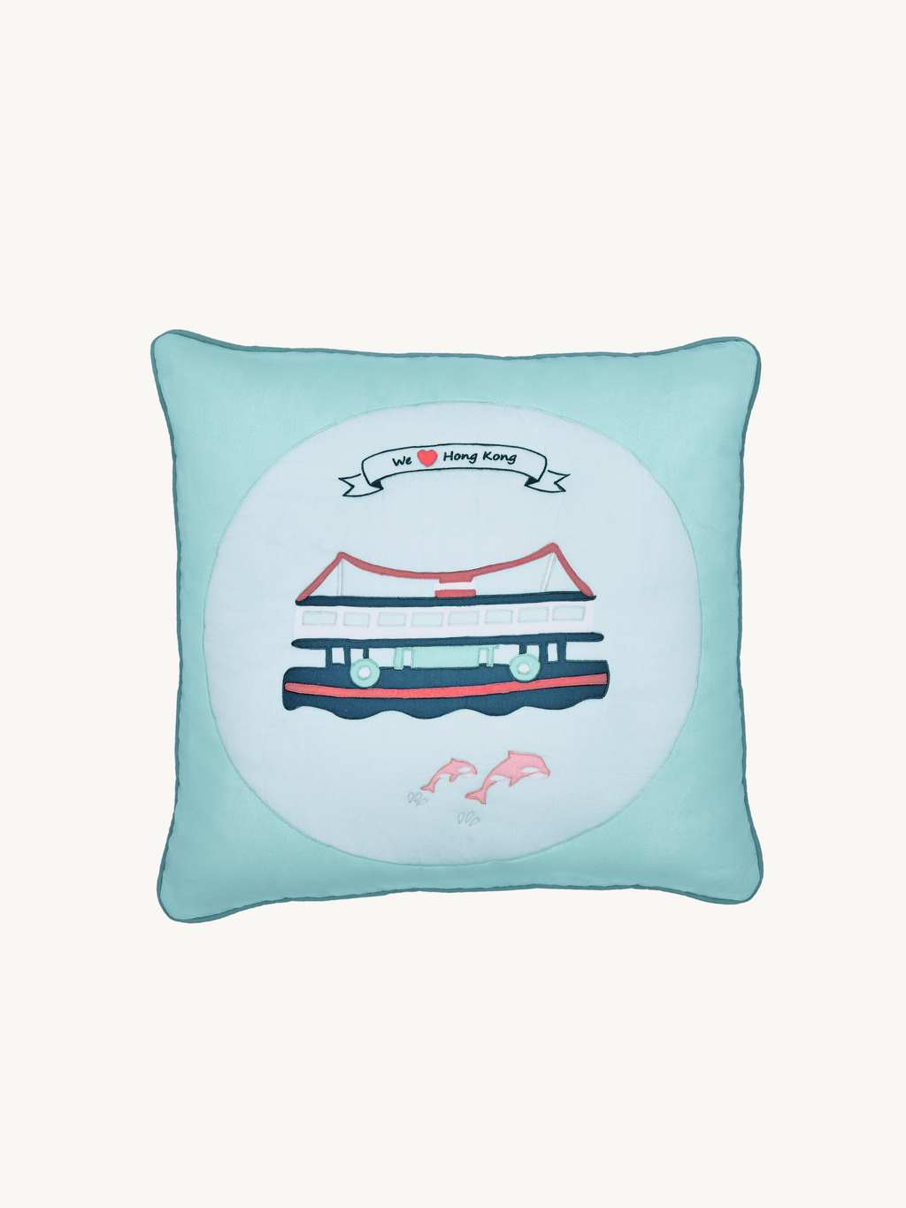 Ferry - Cotton Cushion Cover - We Love Hong Kong｜Kids Cushion