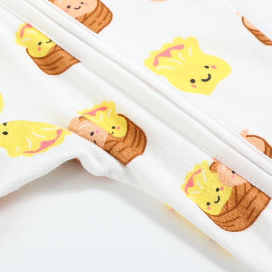 Bamboo Convertible Zip Romper - Dim Sum