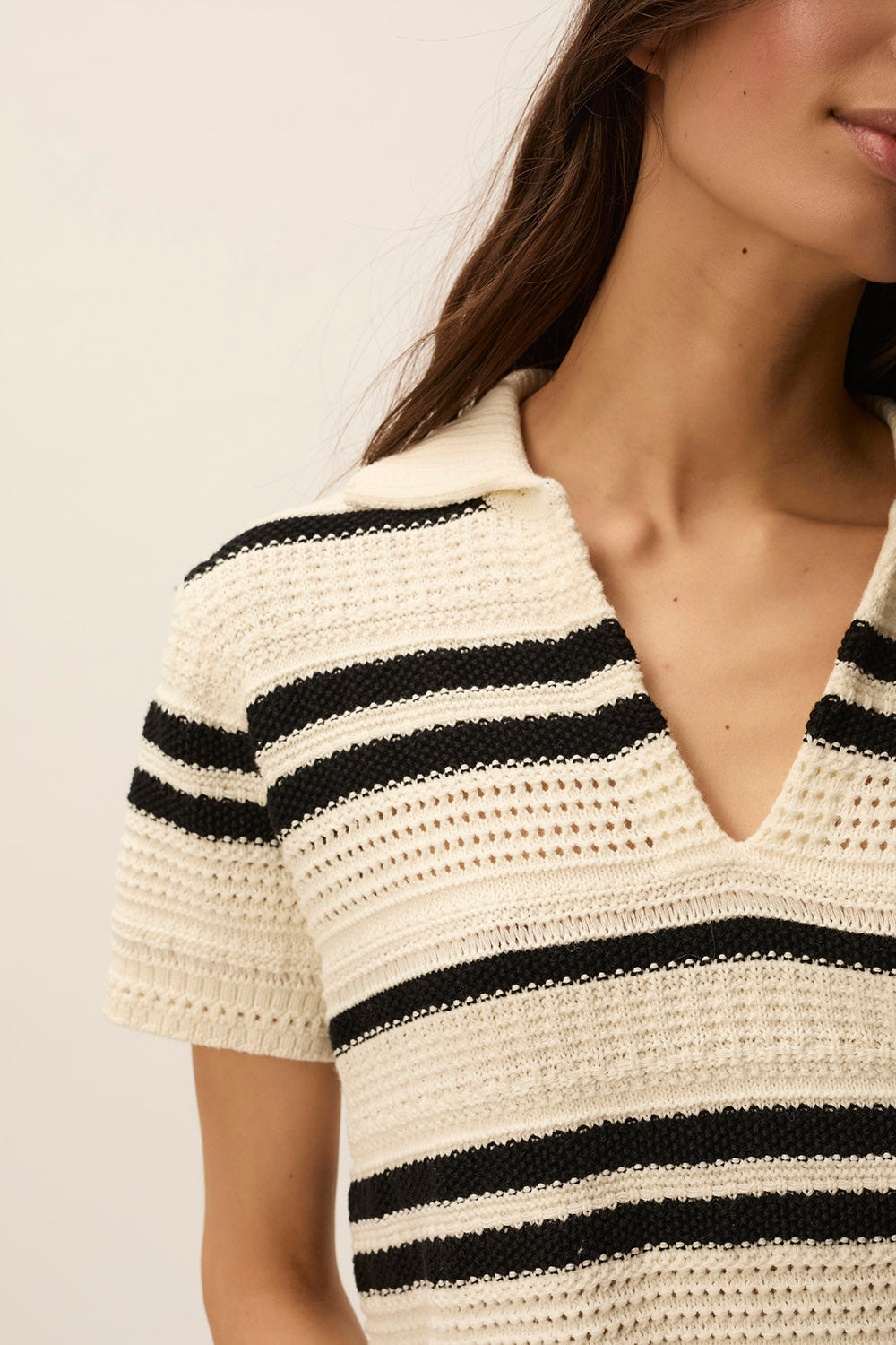 Pullover Demb Dembo Creme-noir