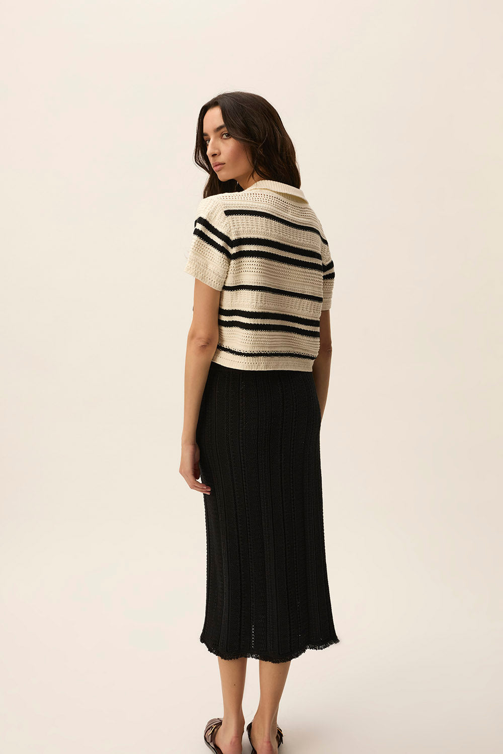 Pullover Demb Dembo Creme-noir