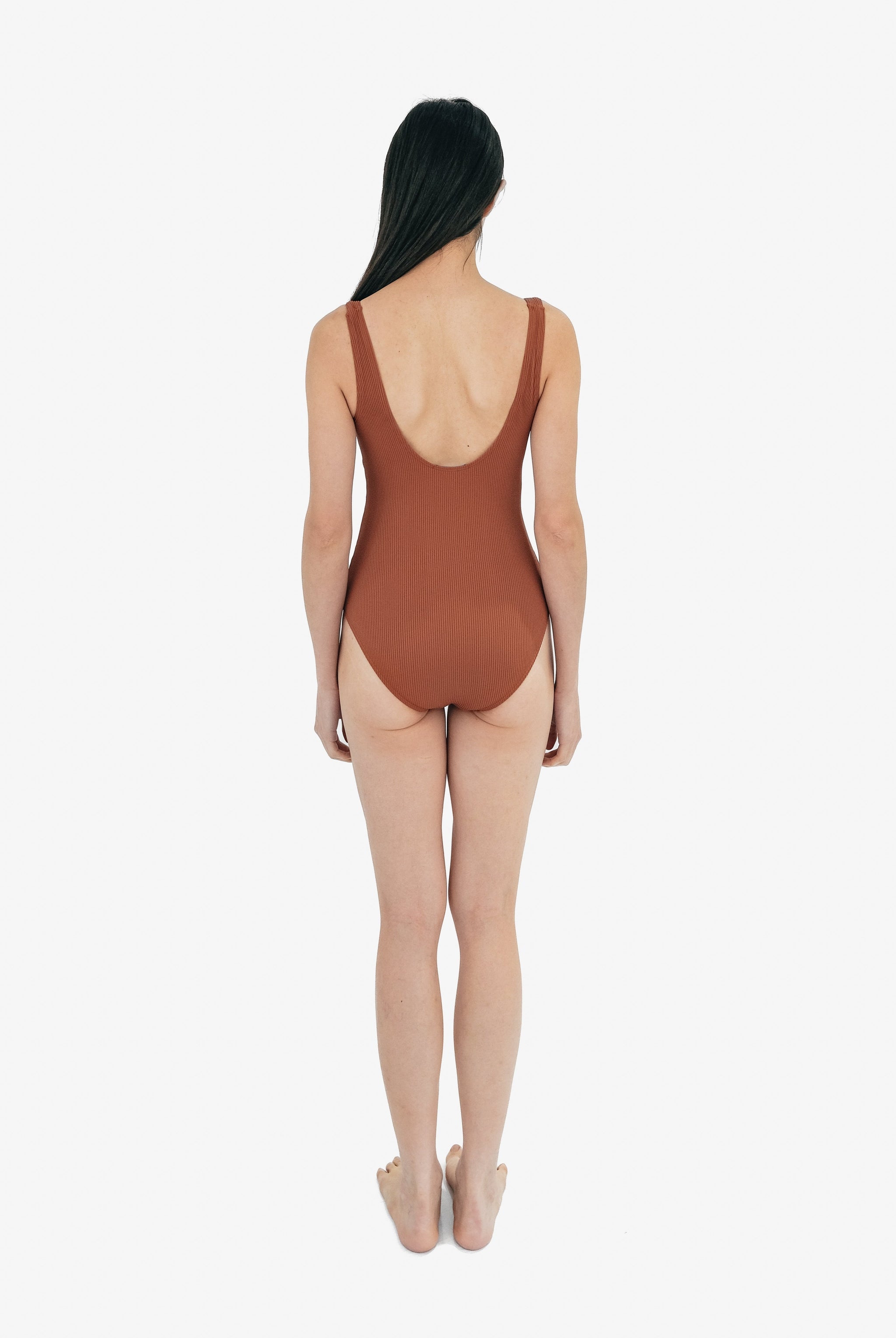 Gaia Twist Front Rib Swimsuit
