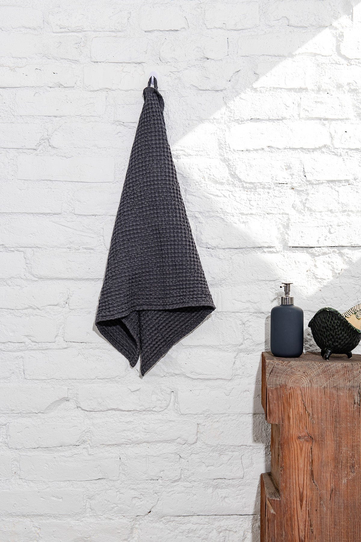 Waffle linen kitchen towel