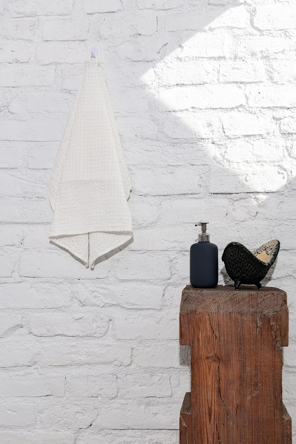 Waffle linen kitchen towel