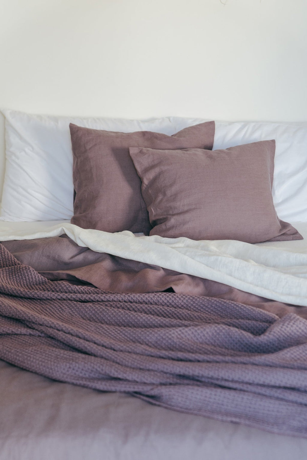 Linen sheets set in Dusty Lavender