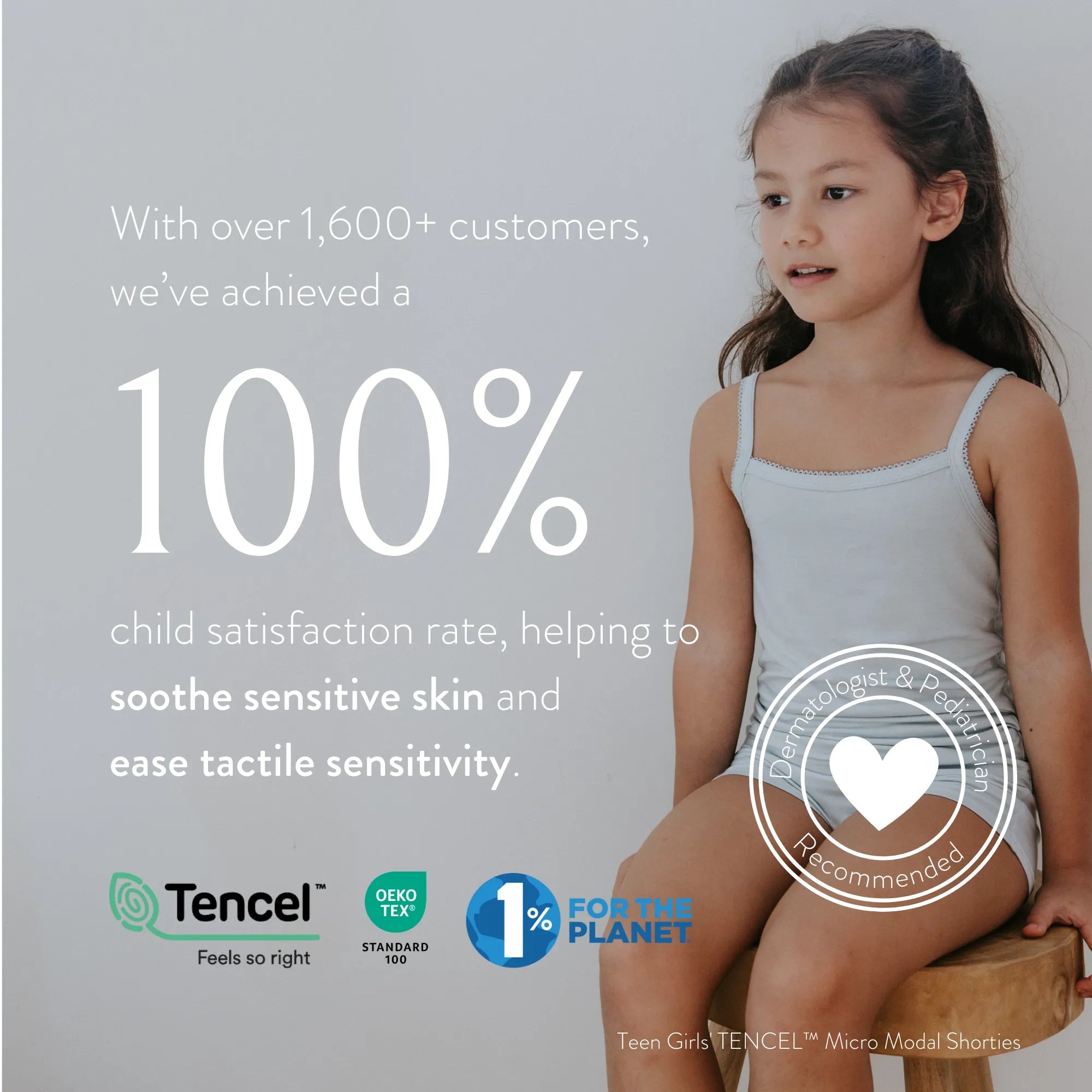 Teen Girls' Wedgie-Free Full Coverage Shorties - Set of 2